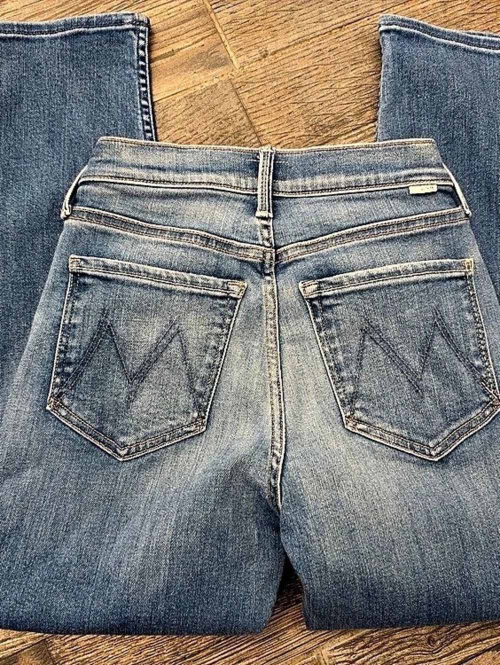 Mother The Tomcat Straight Leg Jeans Blue Waist 24
